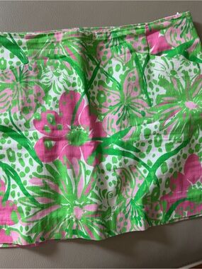 Lilly Pulitzer Pink & Green Floral Skort